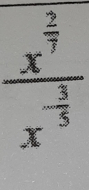 frac x^(frac 2)7x^(-frac 1)5