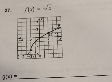 f(x)=sqrt(x)
g(x)=
_