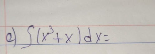 ∈t (x^3+x)dx=