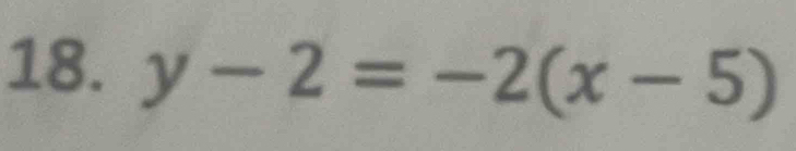 y-2=-2(x-5)