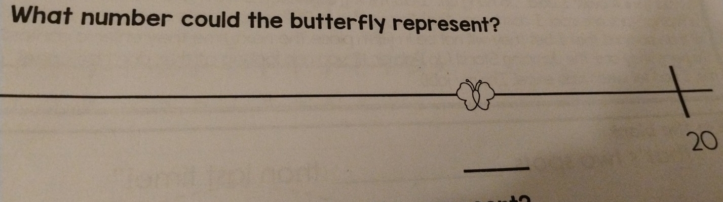 What number could the butterfly represent? 
_
20