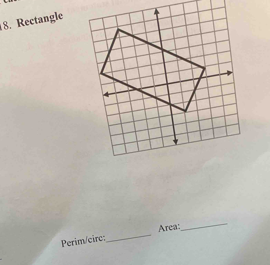 Solved: Rectangle Perim/circ:_ Area: _ [Math]
