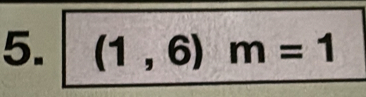 (1,6)m=1