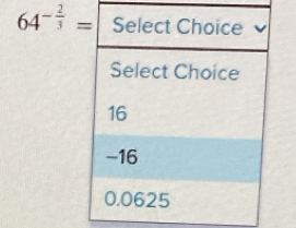 64^(-frac 2)3=