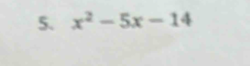 x^2-5x-14