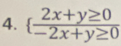   (2x+y≥ 0)/-2x+y≥ 0 