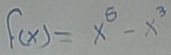 f(x)=x^5-x^3