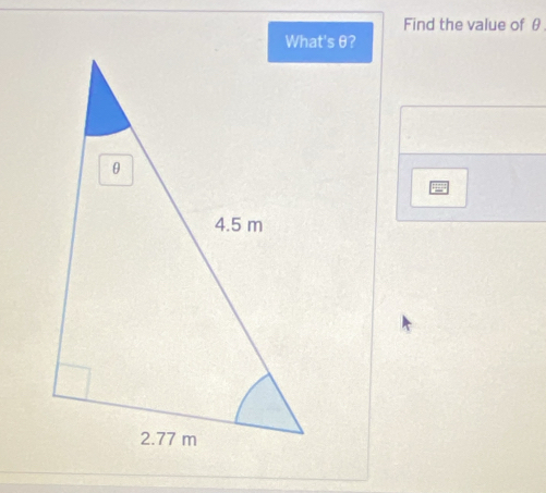 Find the value of θ