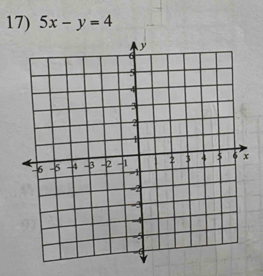 5x-y=4