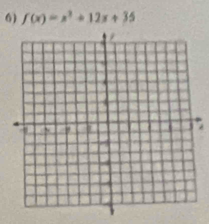 f(x)=x^2+12x+35