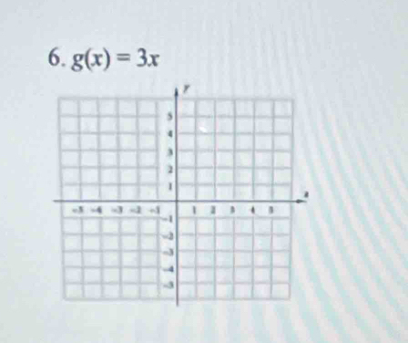 g(x)=3x