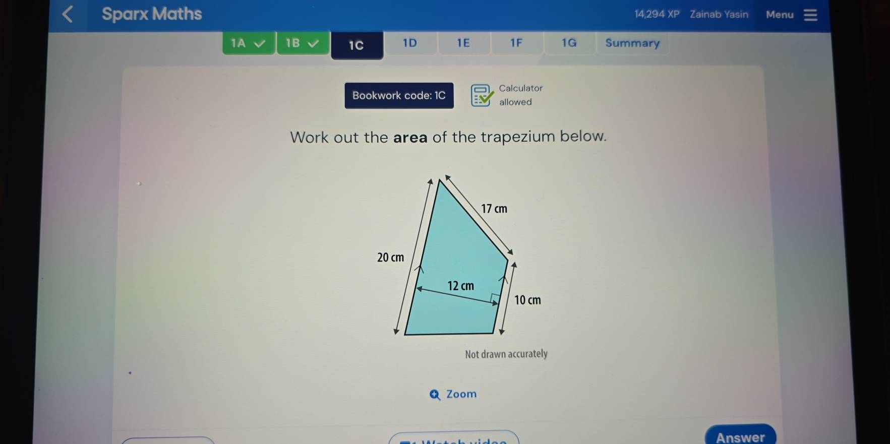 Sparx Maths 14,294