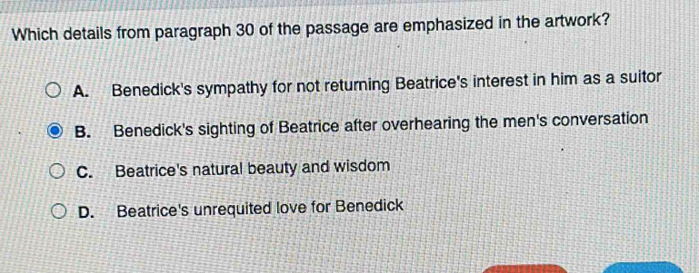 Solved: Which details from paragraph 30 of the passage are emphasized ...