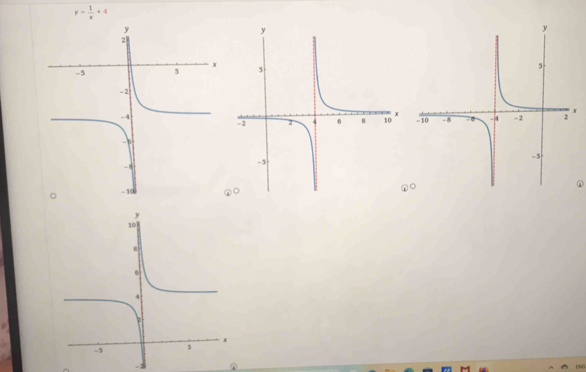 y= 1/x +4

① 
① 
- ENG