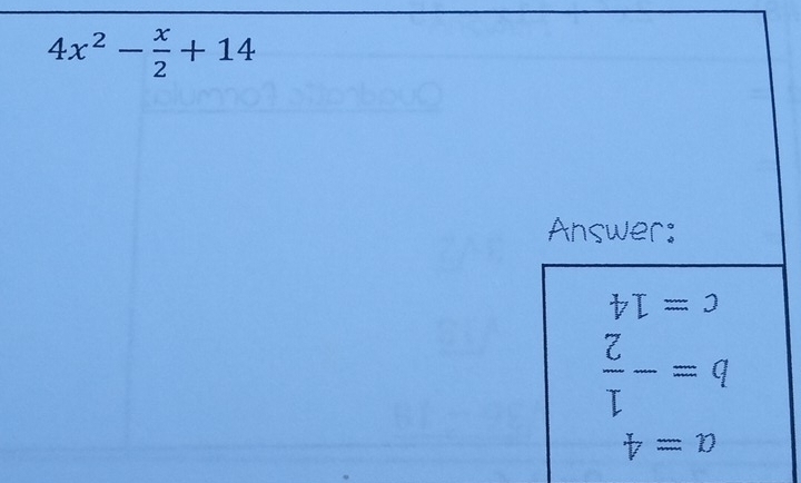 4x^2- x/2 +14