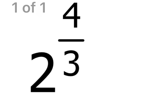 1( 2^(frac 4)3