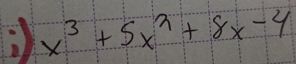 x^3+5x^2+8x-4