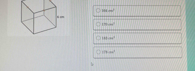 164cm^2
170cm^2
183cm^2
178cm^2