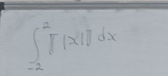 ∈t _(-2)^2π |x||dx