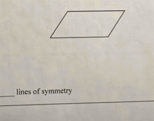 lines of symmetry