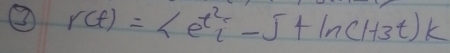 ② r(t)=