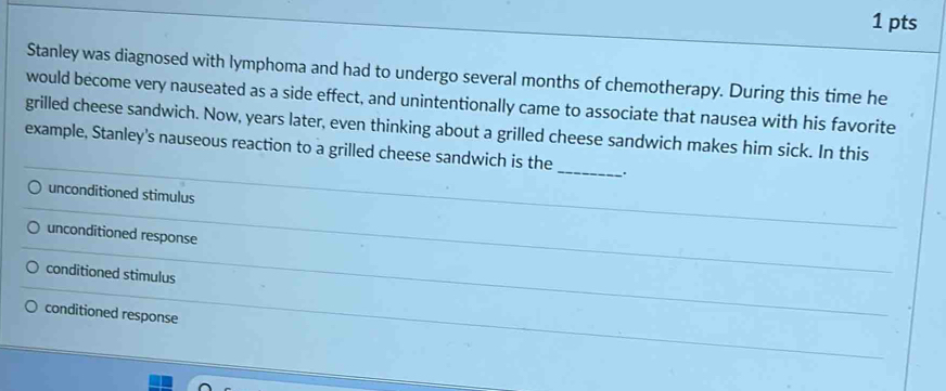 Solved: Stanley was diagnosed with lymphoma and had to undergo several