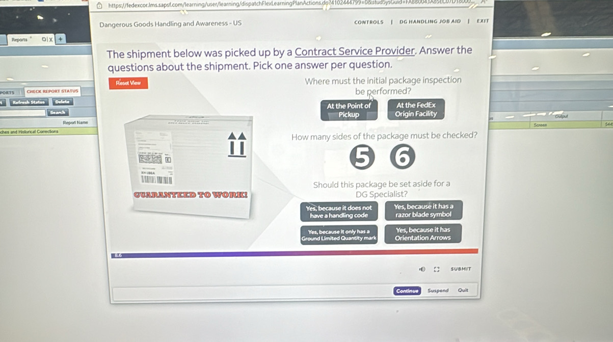 Solved: Dangerous Goods Handling and Awareness - US CONTROLS | DG ...