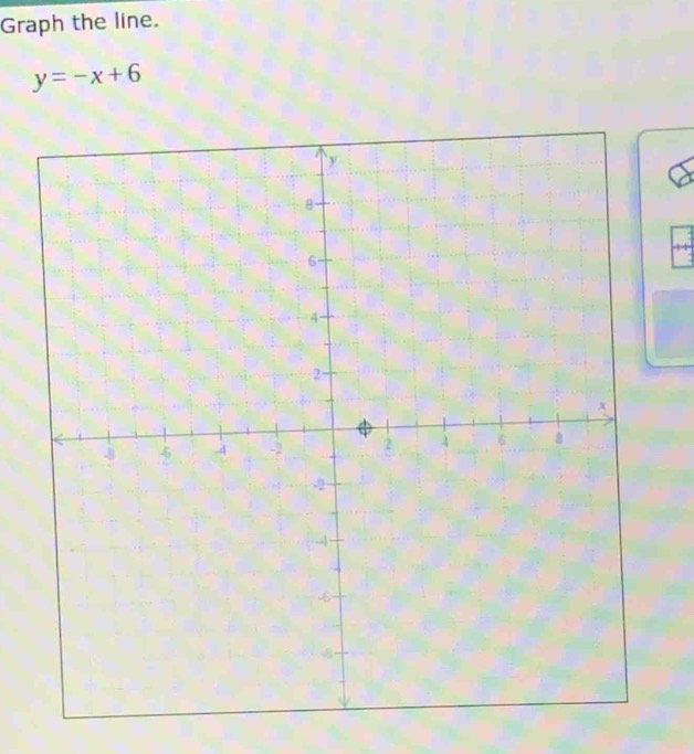 Graph the line.
y=-x+6