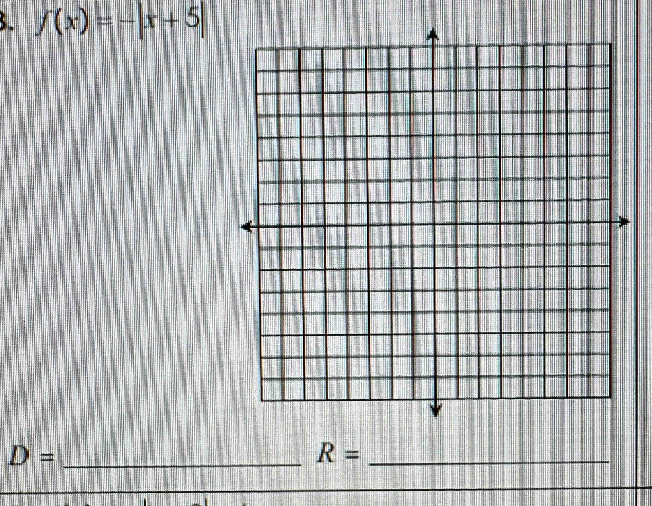 f(x)=-|x+5|
_ D=
R= _