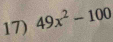 49x^2-100