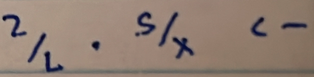  2/L ·  5/x <-</tex>