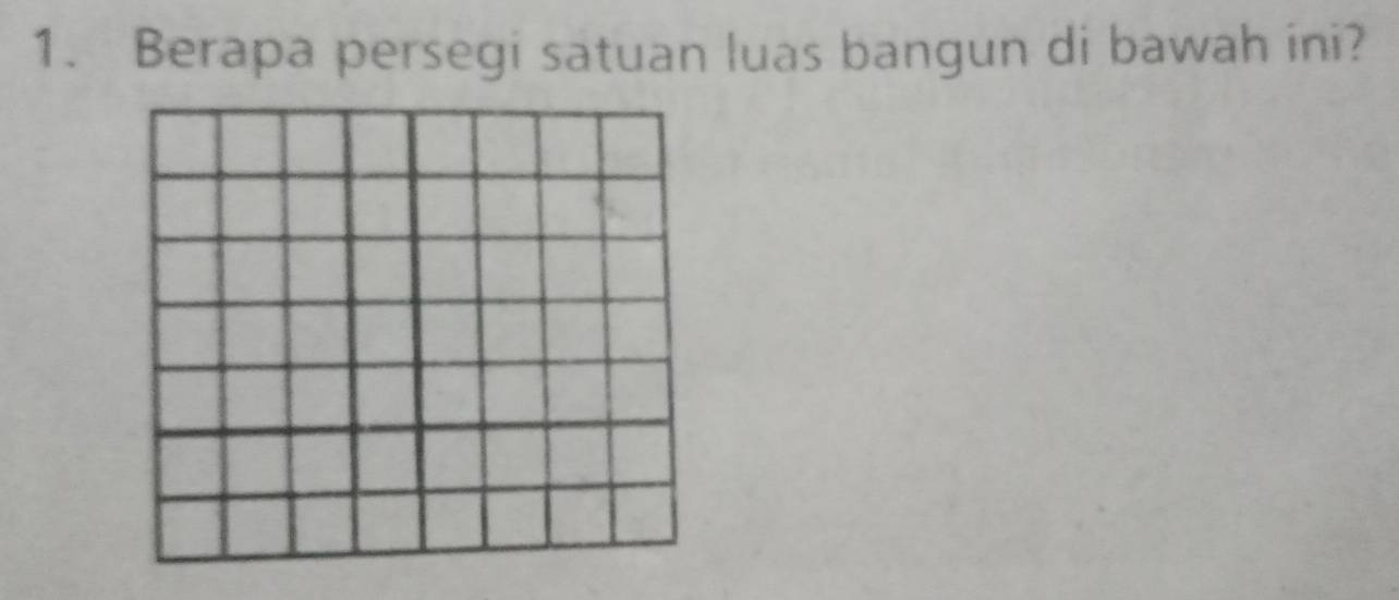 Berapa persegi satuan luas bangun di bawah ini?