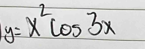 y=x^2cos 3x