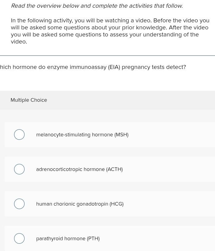 Solved: Read the overview below and complete the activities that follow ...