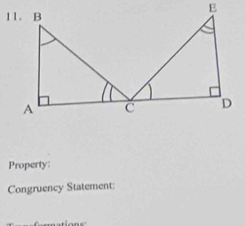 Property 
Congruency Statement: