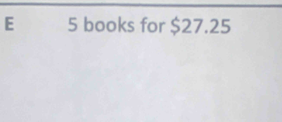 5 books for $27.25