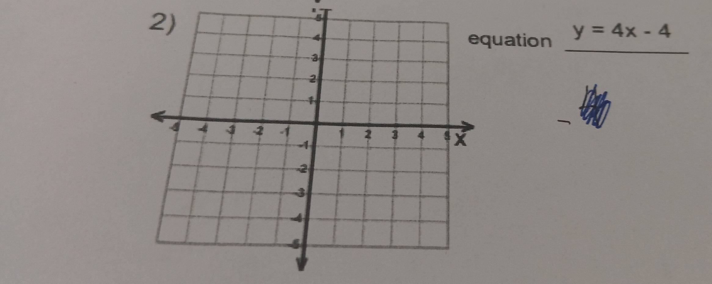 uation
y=4x-4