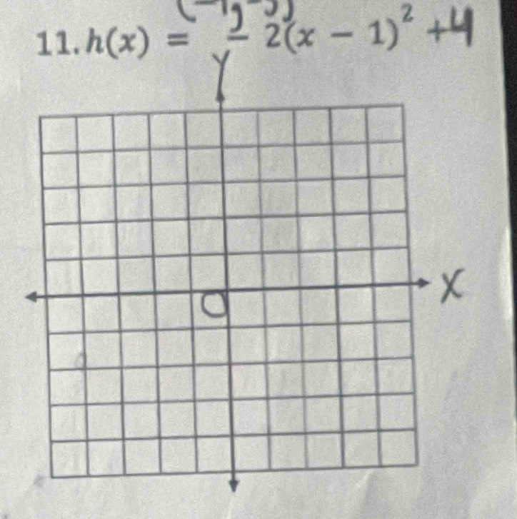 h(x)=-2(x-1)^2+4