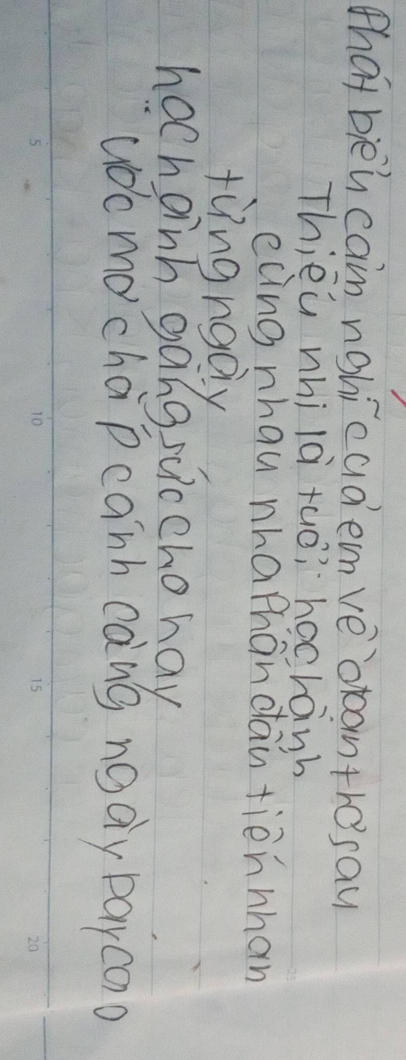 Phat bieh cain nohicudem ve `orcantrosay 
Thiēù nhi là tuò? hocrành 
ecing nhau nhamhandau fiēnhhan 
ud mo chapcanh cang ngdy paycoo