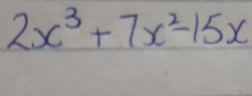 2x^3+7x^2-15x