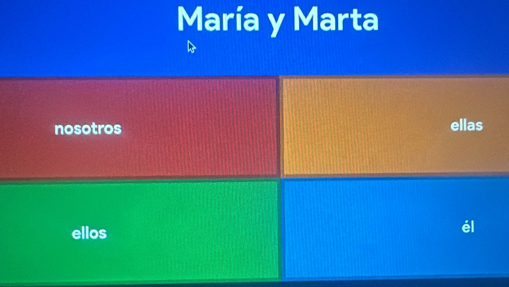 María y Marta 
nosotros ellas 
ellos 
él