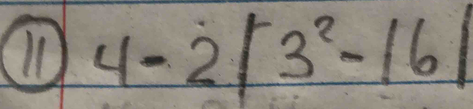 I1 4-2|3^2-16|