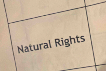 Natural Rights