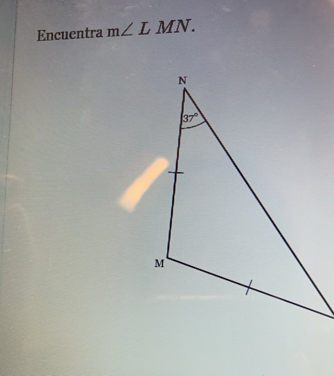 Encuentra m∠ LMN.