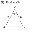 Find m∠ A