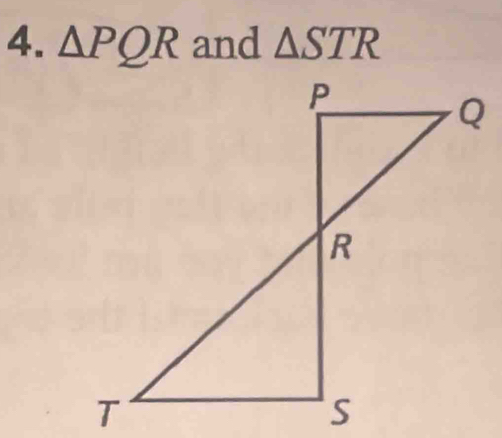 △ PQR and △ STR