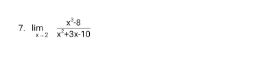 limlimits _xto 2 (x^3-8)/x^2+3x-10 