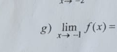 limlimits _xto -1f(x)=