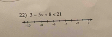 3-5v+8<21</tex>