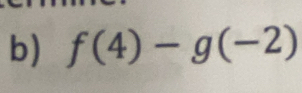 f(4)-g(-2)